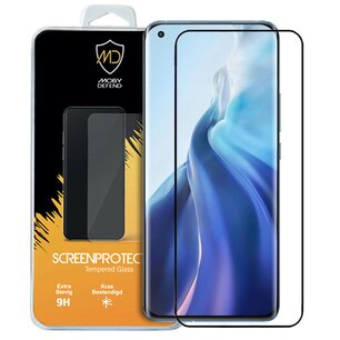 Xiaomi Mi 11 Screenprotector - MobyDefend Screensaver Met Zwarte Randen - Gehard Glas 
