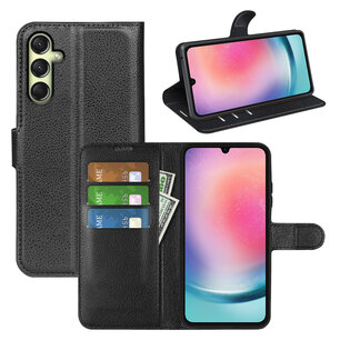 Samsung Galaxy A16 Hoesje - MobyDefend Kunstleren Wallet Book Case (Sluiting Voorkant) - Zwart