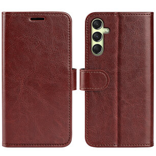 Samsung Galaxy A16 Hoesje - MobyDefend Wallet Book Case (Sluiting Achterkant) - Bruin