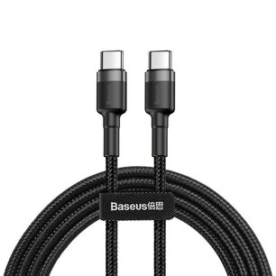 Baseus USB-C naar USB-C kabel - 1 Meter - Zwart/Grijs