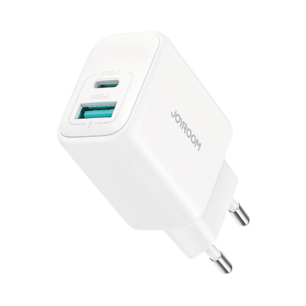 Joyroom Wall charger - Oplader met 1 USB-A en 1 USB-C poort -20W - Quick Charge 3.0 - Wit