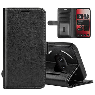 Nothing Phone (2a) / Nothing Phone (2a) Plus Hoesje - MobyDefend Wallet Book Case (Sluiting Achterkant) - Zwart