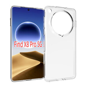 Oppo Find X8 Pro Hoesje - MobyDefend Transparante TPU Backcover - Volledig Doorzichtig