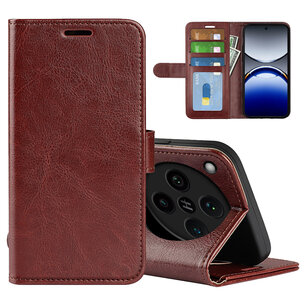 Oppo Find X8 Pro Hoesje - MobyDefend Wallet Book Case (Sluiting Achterkant) - Bruin