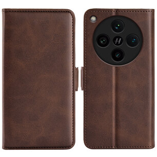 Oppo Find X8 Pro Hoesje - MobyDefend Luxe Wallet Book Case (Sluiting Zijkant) - Bruin