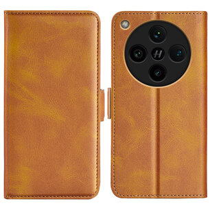 Oppo Find X8 Pro Hoesje - MobyDefend Luxe Wallet Book Case (Sluiting Zijkant) - Lichtbruin